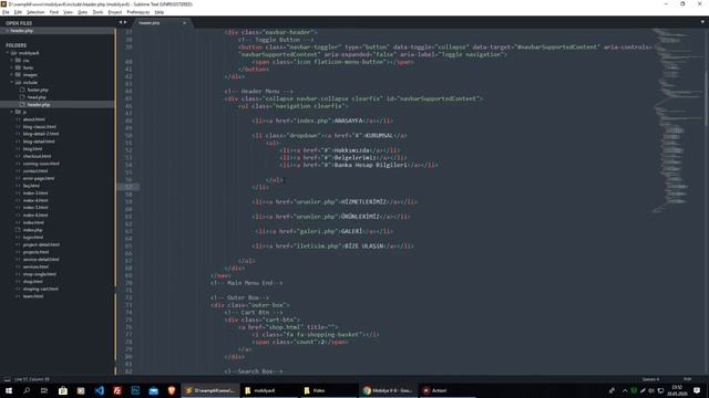 Html Template Sitesini Php'ye Dökme Ders-3 смотреть онлайн