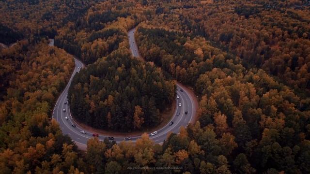 Дорога в Дивногорск с высоты смотреть онлайн