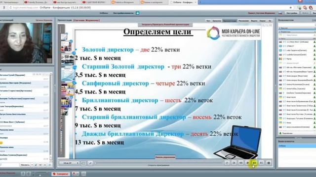 Презентация бизнес проекта Моя карьера on line Ведет Жарикова Евгения Старший Директор смотреть онлайн