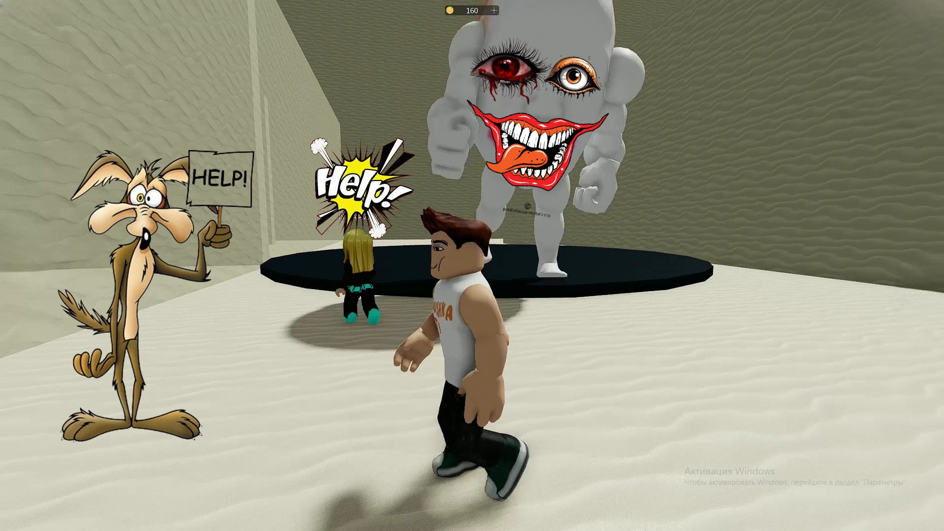 Бегущая голова в Роблокс смотреть онлайн