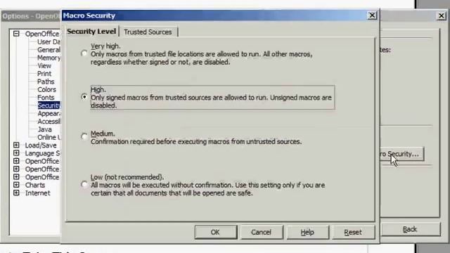 Enabling Unsigned Macros in OpenOffice смотреть онлайн