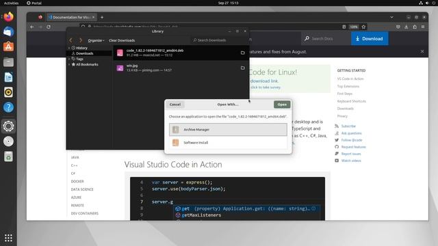 How to Download and Install Visual Studio Code in Ubuntu 22.04 LTS Linux OS | VS Code смотреть онлайн