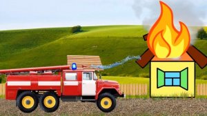 Для чего нужна ПОЖАРНАЯ, ПОЛИЦЕЙСКАЯ машинка и автомобиль ТАКСИ? Сборник видео от Рыжего Ёжика