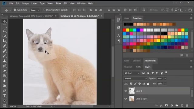 How to create an animal morph using Photoshop смотреть онлайн