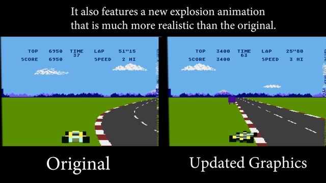 New Pole Position Hack for Atari 8 Bit (Work in Progress) смотреть онлайн
