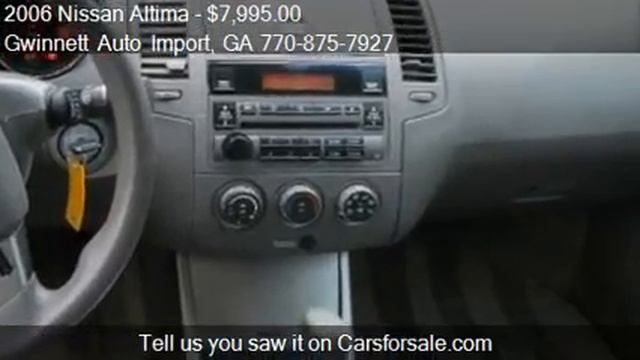 2006 Nissan Altima 2.5 S - for sale in Flowery Branch, GA 30 смотреть онлайн