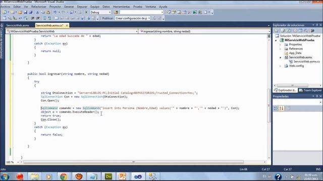 Web service en c# y consumido desde una aplicacion php смотреть онлайн
