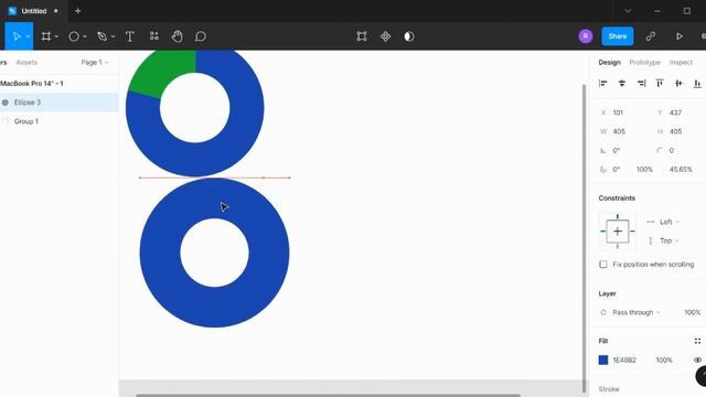 How to make pie charts and donut charts in Figma. смотреть онлайн