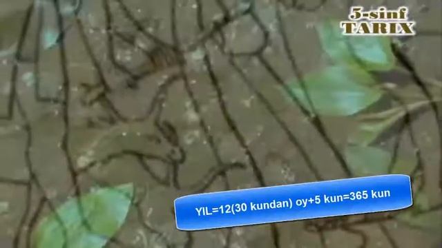 5-sinf Tarix.Mavzu : Kalendar Tarixidan.