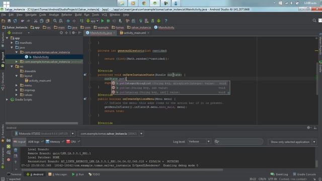 Android Studio Tutorial 1.50 - Salvar estado de Activity onSaveInstanceState смотреть онлайн