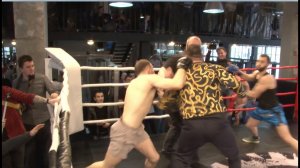 Массовая драка на турнире БОССЫ БОКСА (Полное видео)