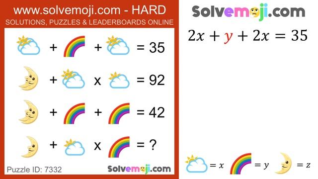 Solvemoji - How to solve Hard (Classic) 7332 смотреть онлайн