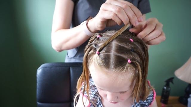 Cascading Weaved Elastics, Little Girl Hairstyle смотреть онлайн