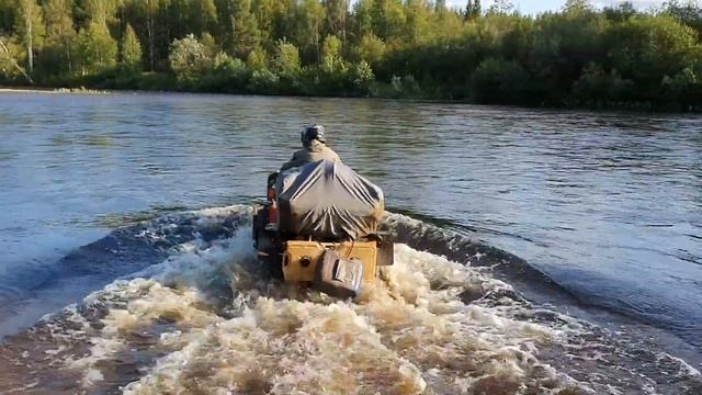 Брод через реку Вижай. Средний Урал. смотреть онлайн