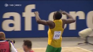 Усейн Болт 100м мировой рекорд 9:58