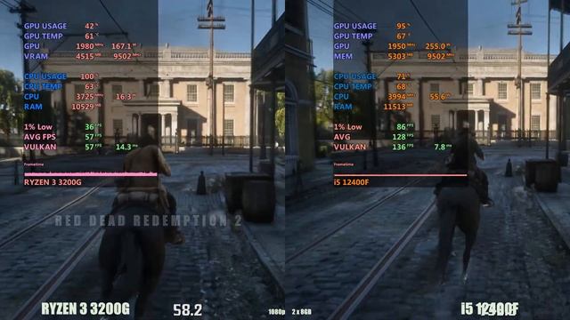 i5 12400 vs Ryzen 3200g смотреть онлайн