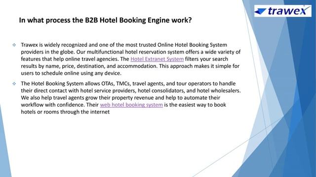 B2B Hotel Booking Engine | Trawex смотреть онлайн