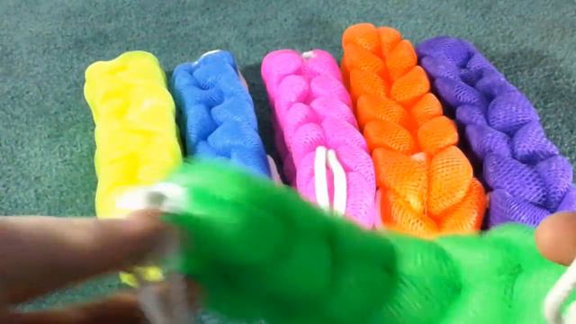 PARTH IMPEX Braided Mesh Pouf Shower Stretch Bath Sponge (Set of 6 Colors), Loofah Luffa Back and B смотреть онлайн