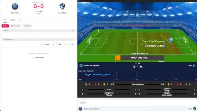 ПСЖ - Гавр прямая трансляция