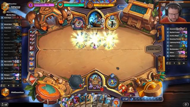 Mecha'thun Warrior meets Big Shaman (Hearthstone Rise of Shadows gameplay) смотреть онлайн