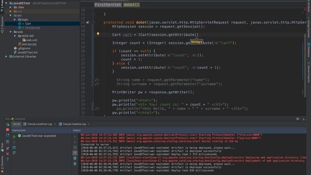 Java EE для начинающих. Урок 8: Сессия (Session). смотреть онлайн