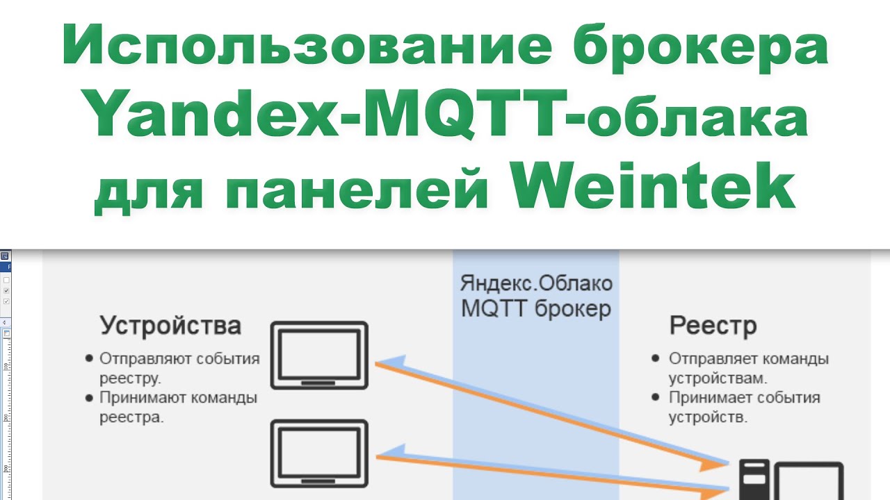 Использование MQTT брокера Yandex-облака для панелей Weintek смотреть онлайн