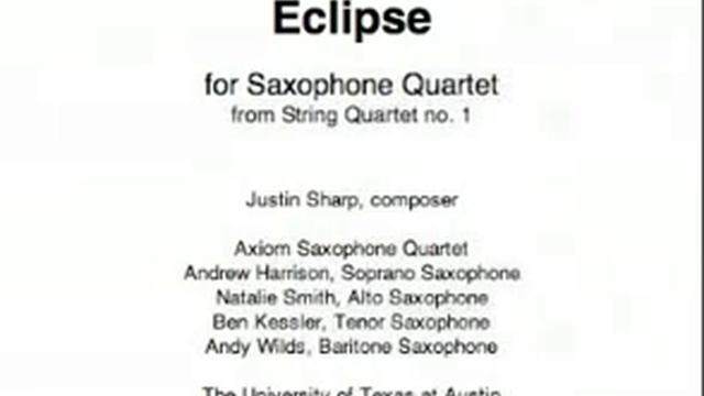 Eclipse for Saxophone Quartet смотреть онлайн