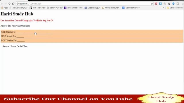 Accordion Control with Ajax Control ToolKit in Asp.Net C# | Hindi | Free Online Learning Class смотреть онлайн