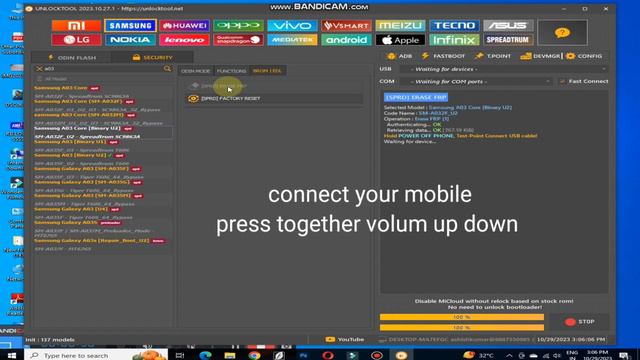 Samsung A032f Factory Reset FRP Bypass Unlock Tool 🔥
