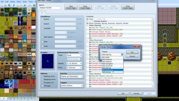 RPG Maker VX ACE Tutorial: Changing Seasons