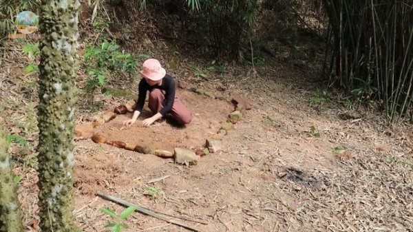 Building Farm Life, I building a Garden in the forest (day 1)