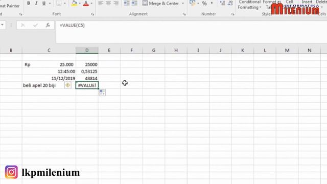 MENGENAL FUNGSI VALUE DI DALAM EXCEL смотреть онлайн