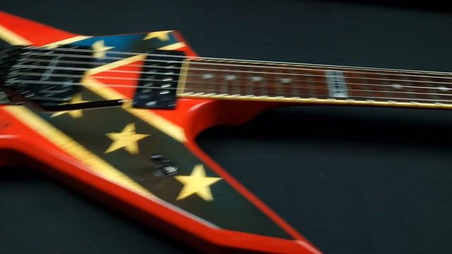 Dean Dimebag Dixie Rebel Dimebag Darrell Signature Pantera Damage Plan 4K guitar close up video смотреть онлайн
