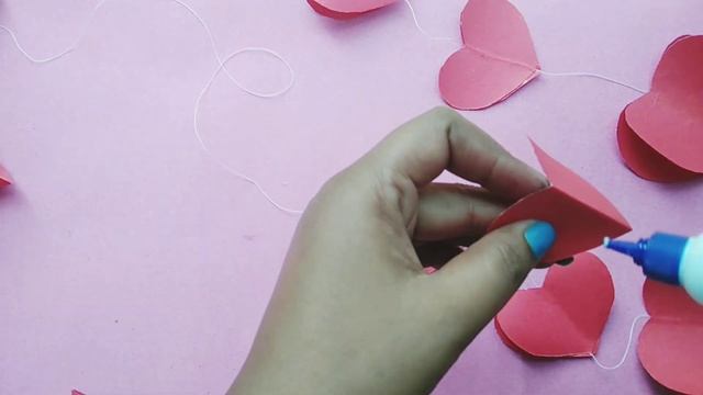 Diy paper heart wall hanging/how to make wall hanging/wall hanging craft ideas смотреть онлайн