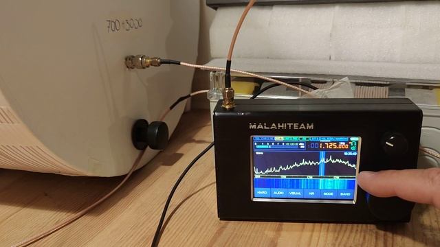 Малахит и рамочная антенна. Проверка работоспособности. смотреть онлайн