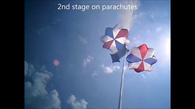 3 stage rocket model launch, on board and external camera, stage separation detail смотреть онлайн