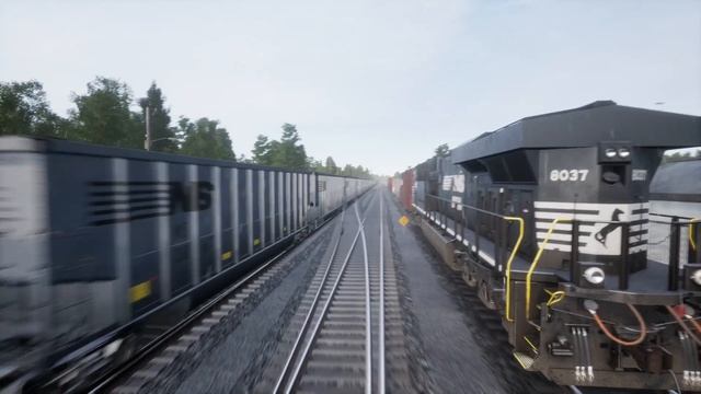 Train Sim World 3: Horseshoe Curve. BN Heritage leading a manifest through a spring thunderstorm. смотреть онлайн