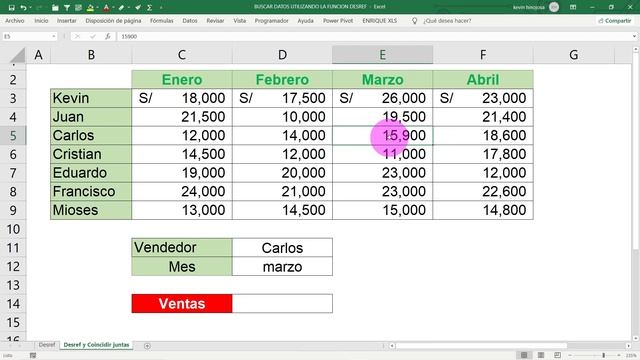 Cómo USAR las Funciones DESREF + COINCIDIR para BUSCAR DATOS en EXCEL?BUSCAR por FILA y COLUMNA? смотреть онлайн
