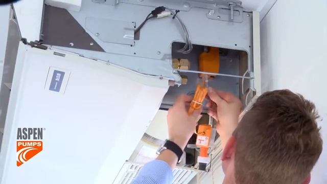 Установка мини-оранжевого насоса на потолочный блок смотреть онлайн