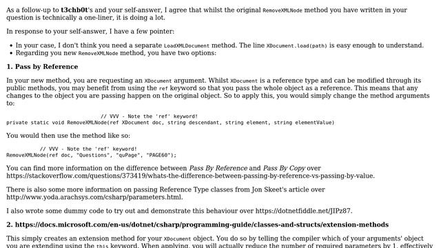 Code Review: XML node removal method with 5 arguments (3 Solutions!!) смотреть онлайн