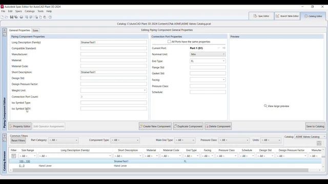 New - Use Spec Editor for adding custom components to catalog in AutoCAD Plant 3D смотреть онлайн
