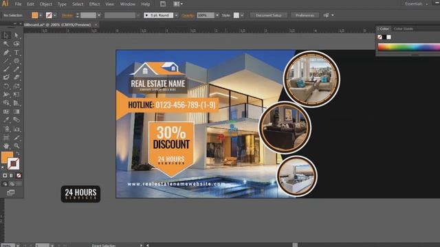 How To Properly Design Billboard | Billboard Size In Illustrator | Billboard Design Tutorial