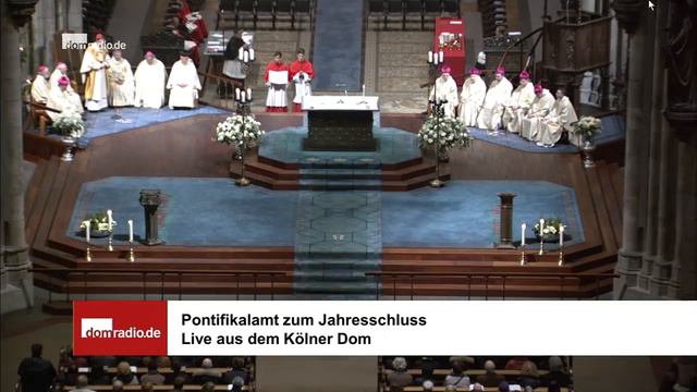 Pontifikalamt zum Jahresschluss aus dem Kölner Dom смотреть онлайн