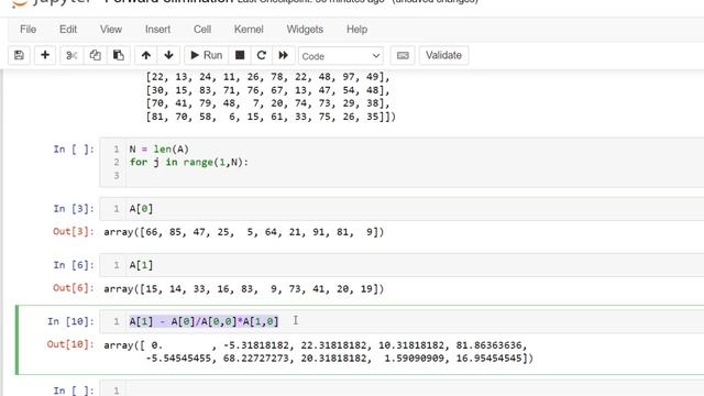 Forward Elimination in Python смотреть онлайн