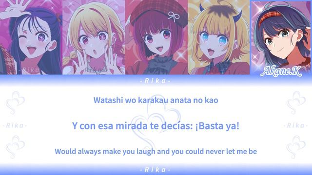 Sentimental Love Heart「センチメンタルな愛慕心」|Mashup Oshi no Ko femele| Full ROM/ESP/ENG Color Coded смотреть онлайн