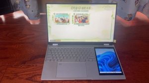 Dual Screen Laptop 15.6 Inch + 7 Inch Touch Screen Intel N5105 Gaming 16GB 2TB SSD Notebook Compute