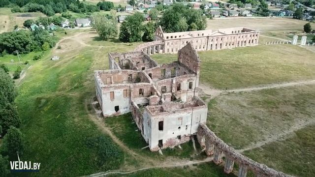 Ружаны - Руины дворца и центр города смотреть онлайн
