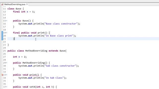 Java Tutorials: Usage of 'final' keyword with Method | Class | Variable смотреть онлайн