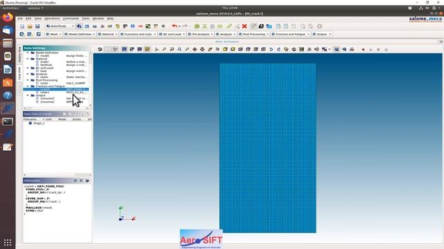 Crack Modelling and Stress Intensity Factor in Salome Meca Code Aster - Aircraft Fuselage Skin смотреть онлайн