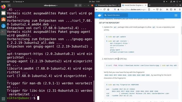 Docker installieren auf Ubuntu 20.04 + Kurzeinführung смотреть онлайн